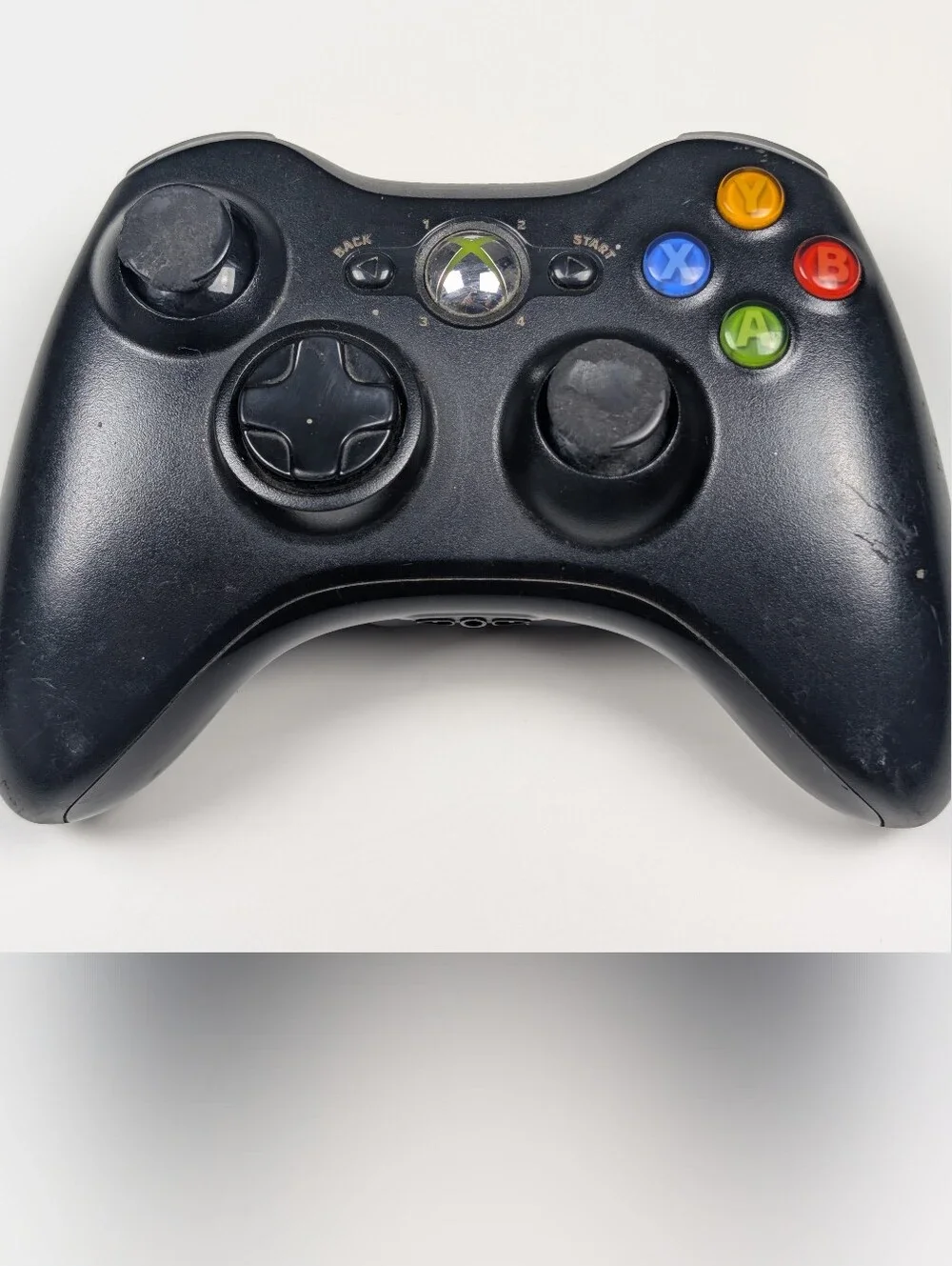 Official OEM Microsoft Xbox 360 Wireless Controller Black Model 1403 Tested